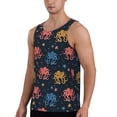 thumbnail image 2 of Lsque cartoon doodle octopus Pattern Mens Tank Tops Muscle Athletic Quick Dry Sleeveless Workout Fitness T Shirts Beach Tank Top, Loose-fit Sleeveless Shirt for Men-XX-Large, 2 of 7