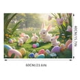 thumbnail image 3 of Binwennn Easter Bunny Pattern Soft Velvet Carpet Festive Atmosphere Cute Decoration A Must Have Carpet For A Warm Home 40X60CM A5 5by7 Area Rug Men Throw Blanket Fuzzy Rugs for Kids Room Warm Blanket, 3 of 4