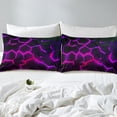 thumbnail image 4 of Erosebridal Modern Abstract Fitted Sheet Full, Honeycomb Geometry Fitted Sheet Set Full, Futuristic Room Decor（No Top Sheet）, 4 of 6