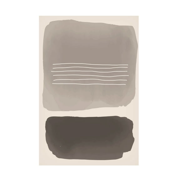 Trademark Fine Art jay stanley Watercolor Shapes Series 1 Canvas Wall Art