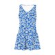 thumbnail image 5 of Vestido Corto para Mujeres Verano sin Mangas Cuello en V, Impresión de Moda con Bolsillos, Poliéster de Algodón Casual, 5 of 9
