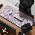 thumbnail image 2 of Long Mouse Pads for Desk,Pink Breast Cancer Desk Mats on Top Of Desks, Desk Mouse Pad Extra Large with 3mm Non-Slip Base and Stitched Edge for Gaming,Office,Work,Home 35.4x15.7in, 2 of 5