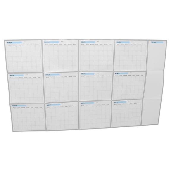 Raindrops Writable Large Wall Calendar Blank Paintable Reusable Planner for Flexible Planning