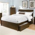 thumbnail image 2 of AFI Bordeaux Full Solid Wood Platform Panel Bed in Walnut, 2 of 2