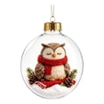thumbnail image 2 of Qwtwty Glowing Christmas Tree Ornaments Christmas Decorations, Shatterproof Mini Clear Christmas Themed Hanging Pendants for Xmas Tree Decor, 2 of 7