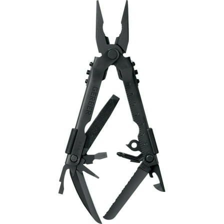 Gerber Multi-Plier 600 Basic - Needlenose One-Hand Opening Multi-Tool - Black with Sheath