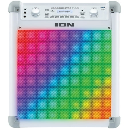ION Audio IPK3 Karaoke Star Plus Karaoke Party Sound System Rechargeable Portable Bluetooth Speaker with Vocal Effects
