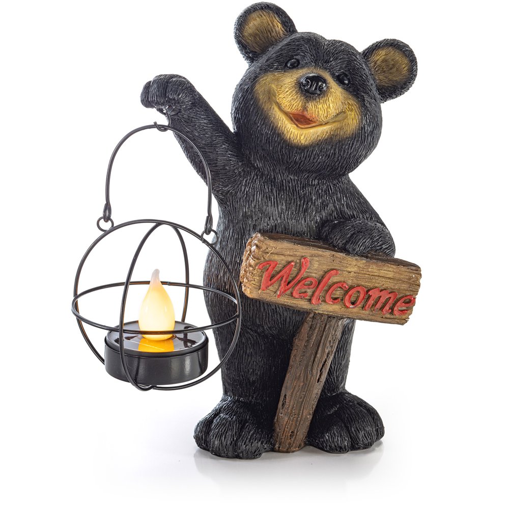 VP Home Bear Solar Powered LED Outdoor Decor Garden Light