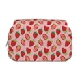 thumbnail image 2 of Kdxio Strawberries for Double Compartment Pen Case Oxford Organizer with Zipper Pockets for Students Artists, 2 of 7