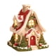 thumbnail image 4 of Estatua de casa de nieve navideña, quemador de , escultura decorativa para decoración del hogar, adorno navideño para escritorio, estantería,, 4 of 8