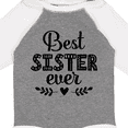 thumbnail image 4 of Inktastic Best Sister Ever Gift Girls Long Sleeve Baby Bodysuit, 4 of 5