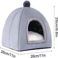 thumbnail image 7 of XIBUFE Cat Bed Cave for Indoor, Suitable for Cat Dome Bed, Hideaway Bed for Indoor Cats with Removable Mattress for Kittens (11"), 7 of 7