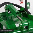 thumbnail image 5 of Titan Attachments 72in Global Euro Root Grapple Bucket Attachment Fits John Deere Tractors, Dual 3,000 PSI Hydraulic Cylinder, Green Finish, Serrated Leading Edge Bottom Teeth, 5 of 6