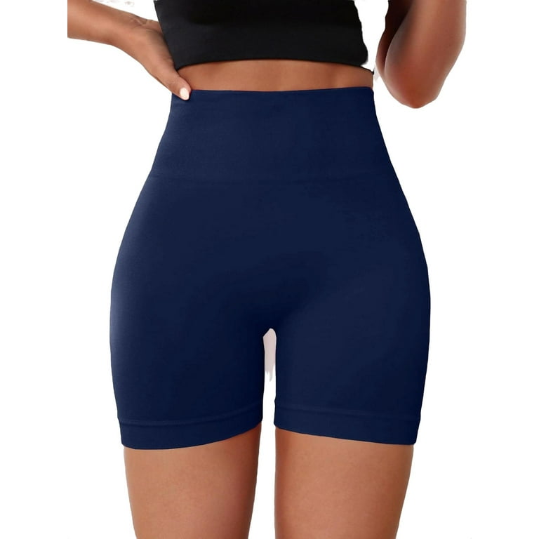 Tchytz Navy Blue Spandex Shorts Women Shorts Active Running Sport Womens  with Pockets Athletic Shorts Workout Pants, Blue, Small : :  Clothing, Shoes & Accessories