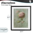 thumbnail image 4 of Stupell Industries Shabby Chic Single Hydrangea Bushel Black Framed Print Under Glass, 17 x 21, by Nan, 4 of 8