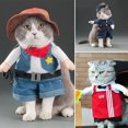 thumbnail image 5 of Disfraces de primavera y otoño para mascotas, gatos, perros pequeños, ropa divertida y linda, de pie, transformada en tres dimensiones, para Halloween, 5 of 5