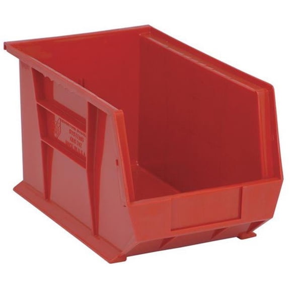 Ultra Stack & Hang Bin, Red - 13.62 x 8.25 x 8 in.