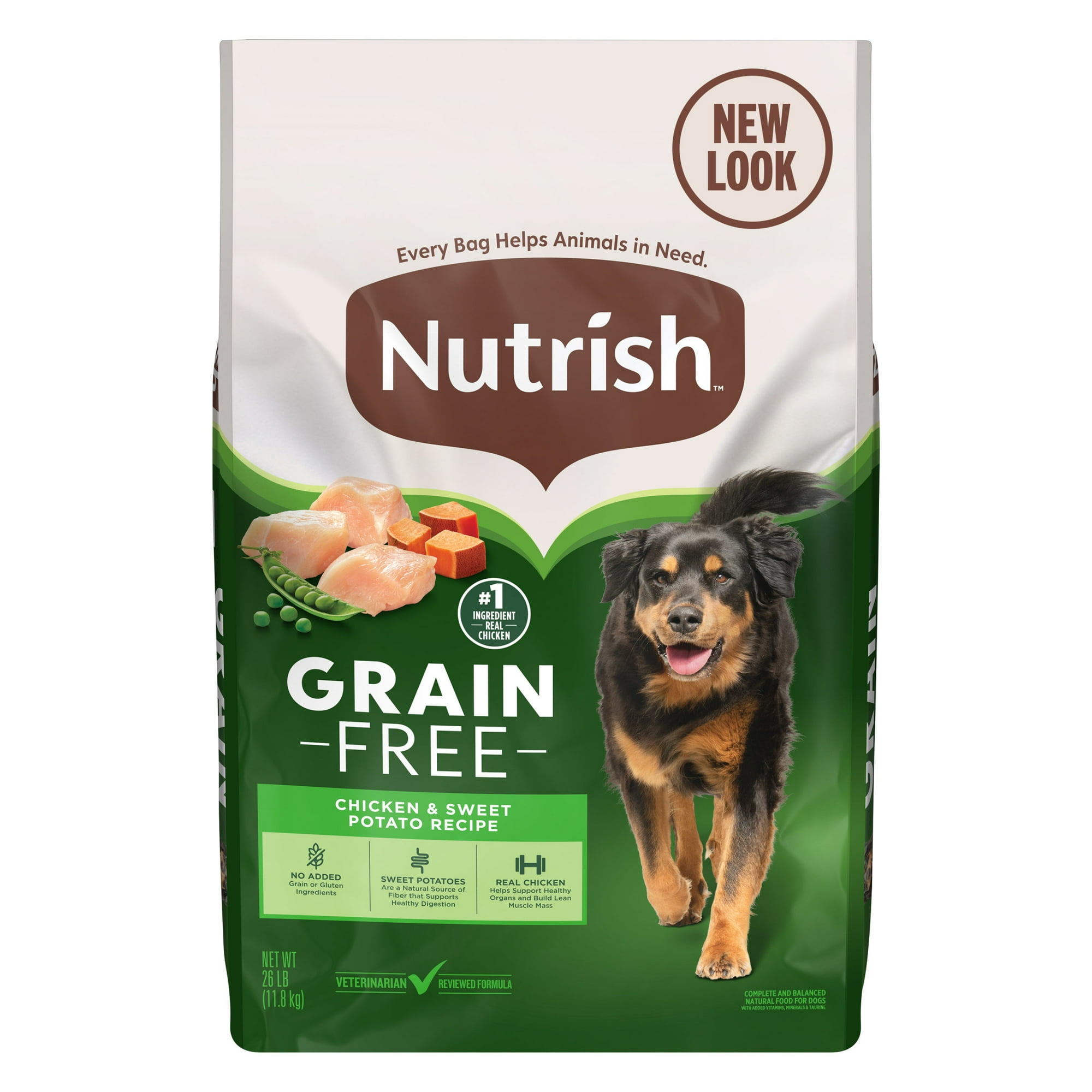 Nutrish Grain Free Chicken & Sweet Potato Recipe Dry Dog Food, 26 lb. Bag (Rachael Ray)