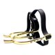 thumbnail image 2 of 2 pares de botas de entrenamiento para montar a caballo con pedrería decorativa y correas de piel sintética. Oro, 2 of 9