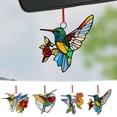 thumbnail image 1 of Stained Glass Hummingbird Window Hanging with Chain for Sunlight Color Reflections, 1 of 6