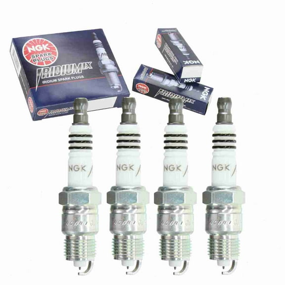 4 pc NGK 7401 Iridium IX Spark Plugs for 1835376T 241-905 41-905 4204 4207 4208 4449 6224 AF52 ASF42P ASF44P ASF52 HR8BP HR8BPX HR9BP HR9BPX SP502 SP503 Ignition Wire Secondary