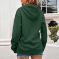 thumbnail image 4 of Ecqkame Women's Cute Printed Hoodies Off Shoulder Sleeves Long Sleeved Hooded Sweatshirts Lightweight Fashion Tops Green L, 4 of 6