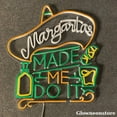 thumbnail image 3 of Glowneon Margarita Made Me Do It Neon Sign, Margarita LED Sign, Welcome Bar Club Lounge Party Neon, 3 of 4