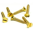 thumbnail image 4 of (100pcs) Word Brass Flat Head Tapping Screw , M1.6x10mm, 4 of 5