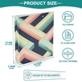 thumbnail image 3 of FORMRS 3 Ring Binder 1.5 inch with Pockets Set of 2 Clip Board 200 Sheets Capacity, Green Stripes, 3 of 8