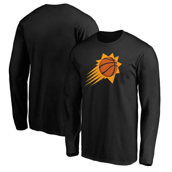 Men's Black Phoenix Suns Primary Logo Long Sleeve T-Shirt