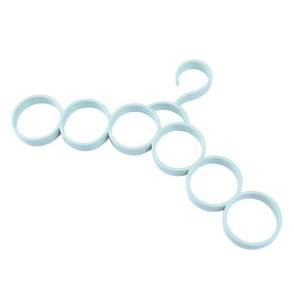 Clispeed 1Pc Pink Scarf Tie Rack Plastic Hanger with Large Hook for Closet