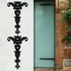 thumbnail image 5 of Paquete de 4 bisagras de puerta rústicas retro con correa en T, de metal, decorativas, accesorios premium Negro, 5 of 9