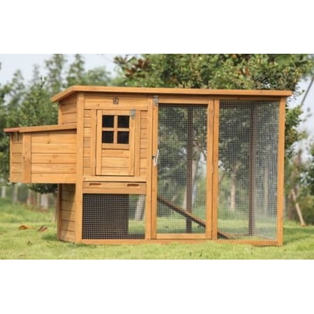 Lovupet 72 Deluxe Wooden Chicken Coop Backyard Nest Box Pet Cage Rabbit Hen Hutch 0709
