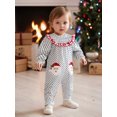 thumbnail image 5 of BemeyourBBs Girls Christmas Romper Santa Embroidery Dotted Long Sleeve Jumpsuits, 5 of 9