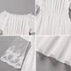 thumbnail image 5 of Vestido largo de mujer con hombros descubiertos y mangas acampanadas de encaje, vestido elegante de fiesta de noche estilo bohemio blanco, 5 of 6