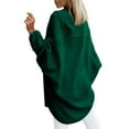 thumbnail image 3 of Open Front Batwing Sleeve Long Cardigan Loose Sweaters, 3 of 4