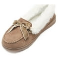 thumbnail image 4 of Jessica Simpson Womens Micro Suede Moccasin Indoor Outdoor Slipper Shoe, 4 of 9