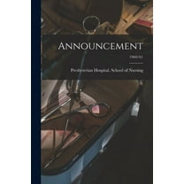 Announcement; 1960/61, (Paperback)