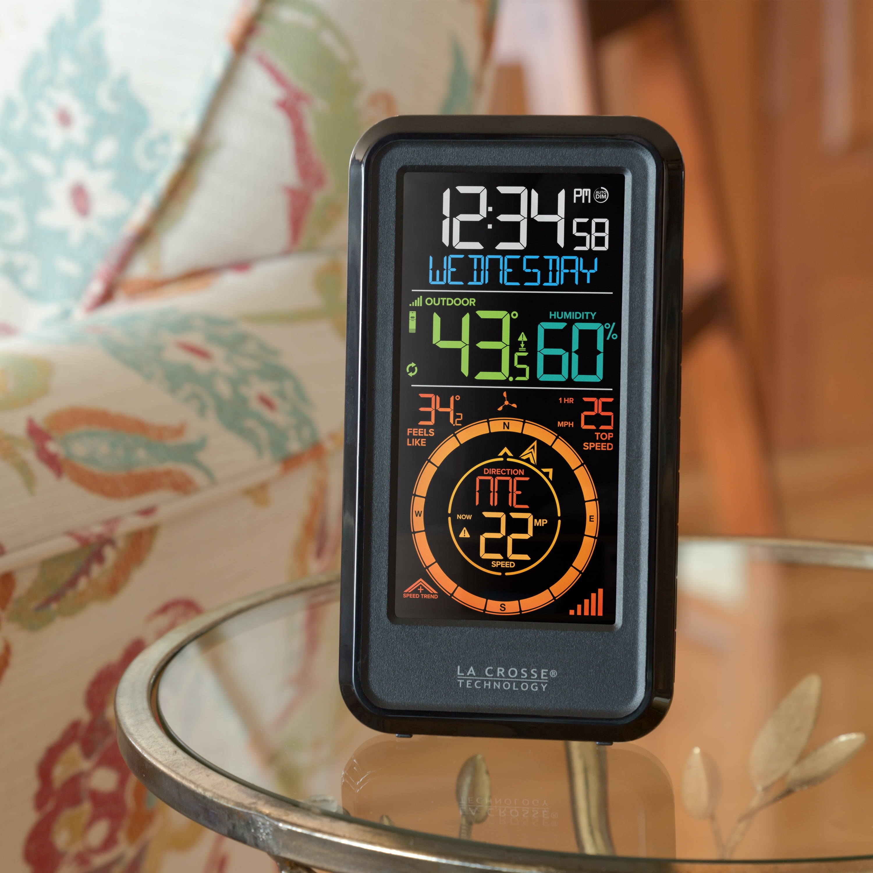 La Crosse Technology Wireless Wind & Weather Station with Breeze Solar Wind Sensor, S81120-INT