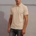 thumbnail image 2 of Timoontee Men's Short Sleeve Basic T Shirt Breathable Fabric Moisture Wicking Lapel Collar Crew Neck High Quality Quick Dry Yellow XXXL, 2 of 9