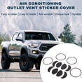 thumbnail image 2 of Cubierta de Sticker para la Salida de Aire Acondicionado para Toyota Tacoma 2016-2023 Fibra de Carbono Negra 4 Juegos, 2 of 6