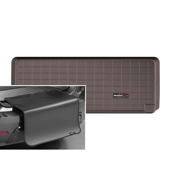 WeatherTech Cargo Trunk Liner with Bumper Protector compatible with BMW ALPINA XB7, X7 50i, X7 M50i, X7 40i, X7 M60i - Behind 3rd Row w/ Bumper Protector, Cocoa