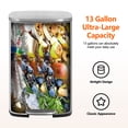 thumbnail image 6 of FOA Ament 13 Gallon Stainless Steel Step Foot Pedal Trash Can in Silver, 6 of 19