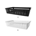 thumbnail image 4 of Bearachild Cesta miscelánea rectangular duradera y de moda de 2 bolsas para apilar y almacenar cesta organizadora de baño Almacenamiento y organización del hogar negro, 4 of 6