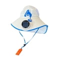 thumbnail image 2 of CaiYueKe Solar Powered Sun Hat with Built-in Fan Wide Brim UPF Sun Protection Hat Adjustable Breathable Outdoor Hat for Summer Beach Gardening Hiking, 2 of 7