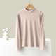 thumbnail image 1 of Ropa interior térmica para mujer, camiseta interior de cuello redondo de color liso, ropa interior térmica de terciopelo, pijama de poliéster para mujer, 1 of 4