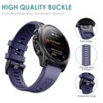 thumbnail image 1 of Kuymtek Correa de silicona de 26 mm para reloj Garmin Fenix ​​7X/6X/5X/5X Plus/3 (azul oscuro), 1 of 7