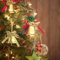 thumbnail image 5 of Gibobby Colgante de campana de plástico para decoración de árbol de Navidad, colgante pequeño, campana de plástico dorado como colgante, adornos navideños(GD3), 5 of 5