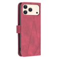thumbnail image 3 of Case for iPhone 18 Pro Max, Rhombus Pattern Flip Wallet Leather Case, Card Holder Magnetic Closure Shockproof Kickstand Protective Cover,Red,For iPhone 18 Pro Max, 3 of 9
