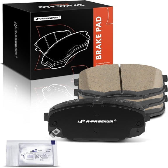 A-Premium Front Ceramic Brake Pads Set Compatible with Kia Soul 2014-2019, Forte 2019-2022, Forte5 2020-2022, Seltos 2021-2022 & Hyundai Kona 2018-2023, Elantra GT 2018-2020, 4-Pack